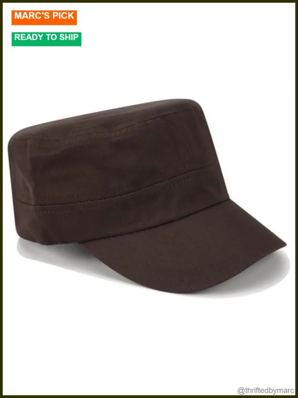Unisex Military Style Baseball Cap with Buckle Closure